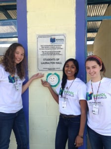 L-R: Kathryn-Rose and classmates Jess Vanam and Gillian Ellis